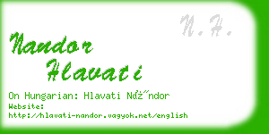 nandor hlavati business card